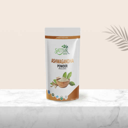 SattvikMitra Organic Ashwagandha Powder | USDA Certified | 200g | Pure Withania Somnifera Root Powder | Stress Relief, Energy & Immunity Booster | No Additives | Chemical-Free
